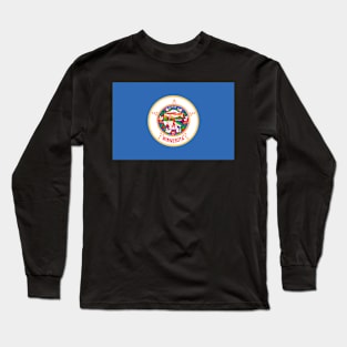 Minnesota Flag Long Sleeve T-Shirt